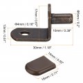 Uxcell Shelf Support Pegs 40pcs 5mm 1 5 L-shaped Bracket Pin With Rubber Sleeve For Furniture Shelves Supplies Copper Tone