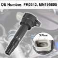 4pcs Car Automotive Ignition Coil Engine Replacement For Mitsubishi Fk0343 Mn195805