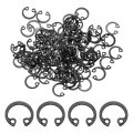 100pcs 5 16 8mm Internal Retaining Ring Circlip 65 Mn Spring Steel Snap Rings C-clips For Grooved Shafts Studs Black 