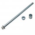 Front Wheel Spindle Axle Pivot Bolt 12mm X 250mm For Peace Sports 50cc 150cc Gas Scooter Includes Spacer And Nut Gs-807 Gs-808 