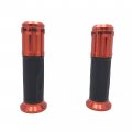 Motorcycle Dark Orange Cnc S On Rubber Hand Grips For Bmw S1000rr Aprilia Buell Ducati Panigale Cbr Kawasaki Ninja Suzuki With 