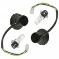 Caltric 2x Headlight Socket And Bulb Compatible With Yamaha Rhino 700 Yxr700f 4x4 2011-2012