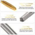 2pcs 6-32 Unc B2 Spiral Point Thread Tap Screw Threading Tapping Tool Titanium Coated 6542 High Speed Steel Machine Taps Bit