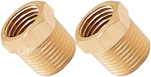 Vixen Horns 3 8 Npt Male To 1 4 Female Brass Thread Reducer Fitting For Train Air Horn Tanks Bundle Of Two Fittings Vxa3814-2