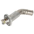 Engine Coolant Thermostat And Housing Assembly For Isuzu Ascender 2003 2004 2005 2006 2007 2008 Silver Replacement 12620112 