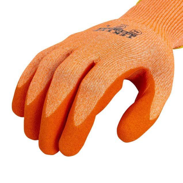 Radians Rwg703 Tektyea Hi-vis Cut Level A4 Glove Size Xl Orange 12 Pack
