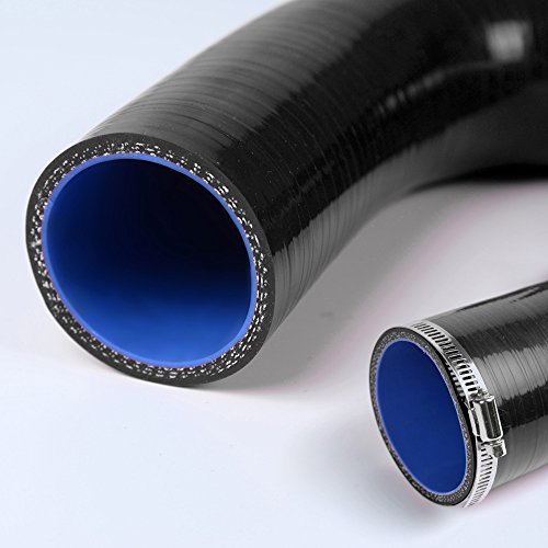 Silicone Radiator Coolant Hose For 2005 2006 Kawasaki Kxf250 Rmz250 Blue 3 Ply Nylon Reinforcement 4 5mm Thickness 245 Psi