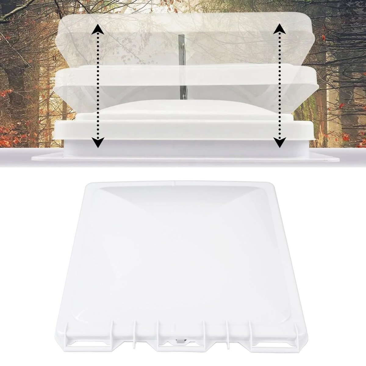 Rv Roof Vent Lid High Flowilation Replacement For Trailer Bus Yacht 13 X Inch Vent