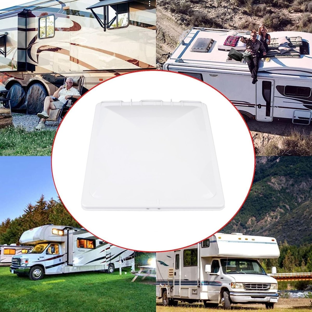 Rv Roof Vent Lid High Flowilation Replacement For Trailer Bus Yacht 13 X Inch Vent