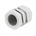 Uxcell 4pcs M25 Cable Gland Waterproof Connector Plastic Wire Glands Joints White For 9mm-17mm Dia Wires