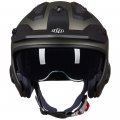 Open Face Motorcycle 3 4 Half Helmet Dot Certified Model 726x For Dirt Bike Moped Atv Utv Motocross Cruiser Scooter Midnight 