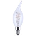 Ca11 Reminiscent Led Filament Light Bulb 4 Watt 40w Equivalent E12 Candelabra Base 3000k Soft White 350 Lumens 90 Cri Clear 