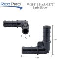 Rv Plumbing Fittings 3 8 In Barbed Elbow 90 Degrees Right Angle Adapter 5 Pack Nsf Certified Plastic Watertight Connection