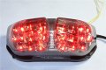 Httmt Mt309- Led Tail Light Turn Signals Compatible With Yamah Fazer Fz1 2006 2007 2008 2009 2010 Smoke