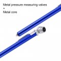 X Autohaux 5pcs 10-100psi Dual Head Stainless Steel Truck Pen Tyre Tire Air Pressure Gauge Grip For Bike Atv Car Suv Large