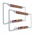 Lsu Louisiana State University Metal License Plate Frame For Front Or Back Of Car Officially Licensed Mascot 2-pack 