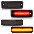 Front And Rear Side Marker Light Set For 1978 To 1987 Chevrolet El Camino Malibu Gmc Caballero Led Bumper Lamps Smoke Lens 