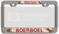 Protected By Boerboel Dogs Pets Ch 3d Metal License Plate Frame Auto Suv Truck Tag Holder T81 