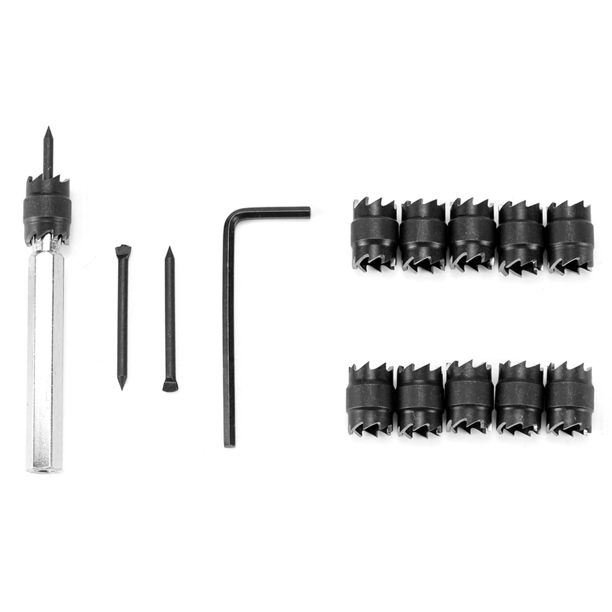 13 Pack Spot Weld Cutter Set Double Sided 3 8 In Diameter Sheet Metal Hole Punch Remover Panel Separator For Power Drill