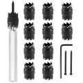 13-pack Spot Weld Cutter Set Double-sided 3 8 Diameter Sheet Metal Hole Punch Remover Panel Separator For Power Drill Welding 