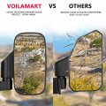 Motobiker Utv Side View Mirrors With 1 75 Or 2 Roll Bar Cage Adjustable Rear Mirror Compatible Polaris Rzr Kwasaki Teryx Deere