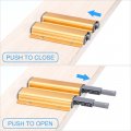 Uxcell 1pack Double Push To Open Door Latch Aluminum Alloy Magnetic Latches For Hidden Cabinets Rv Drawers Kitchen Cupboard