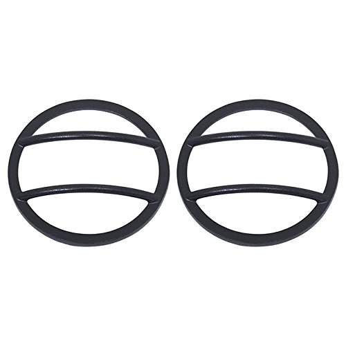 Kentrol Front Marker Covers Black Textured Stainless Steel Pair