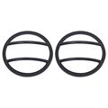 Kentrol Front Marker Covers Black Textured Stainless Steel Pair 