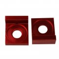 Chain Tensioner Adjuster Cnc Red 12mm L Block Wheel Dirt Pit Bike 110cc 125cc 