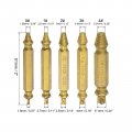 Uxcell Damaged Screw Tap Extractor Set 0 1 2 3 4 Titanium Coated High Speed Steel 43 Stripped Broken Bolt Remover With Threaded