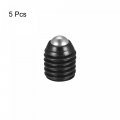 Uxcell Ball Point Set Screws 5pcs M10 X 12mm High Carbon Steel Metric Spring Hex Socket Grub Screw