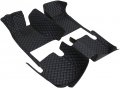 Customize All-weather Protection Luxury Leather Floor Mats For Cars Suvs And Trucks According To Automotive Model Side Orange