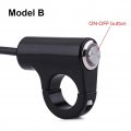 Motorcycle Handlebar Switch 22mm Mount Push Button Headlight Brake Fog Lights On Off Model B Blue Ray Version