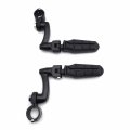 Adjustable Highway Peg Mounting Kit With Footrest For V Star Roadstar Suzuki Boulevard Fits 1 25 In Front Engine Guard Frame