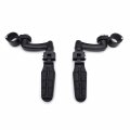 Xkh-black Adjustable Highway Peg Mounting Kit With Footpeg Foot Rest Compatible V-star Roadstar Suzuki Boulevard Equipped 1-1 4