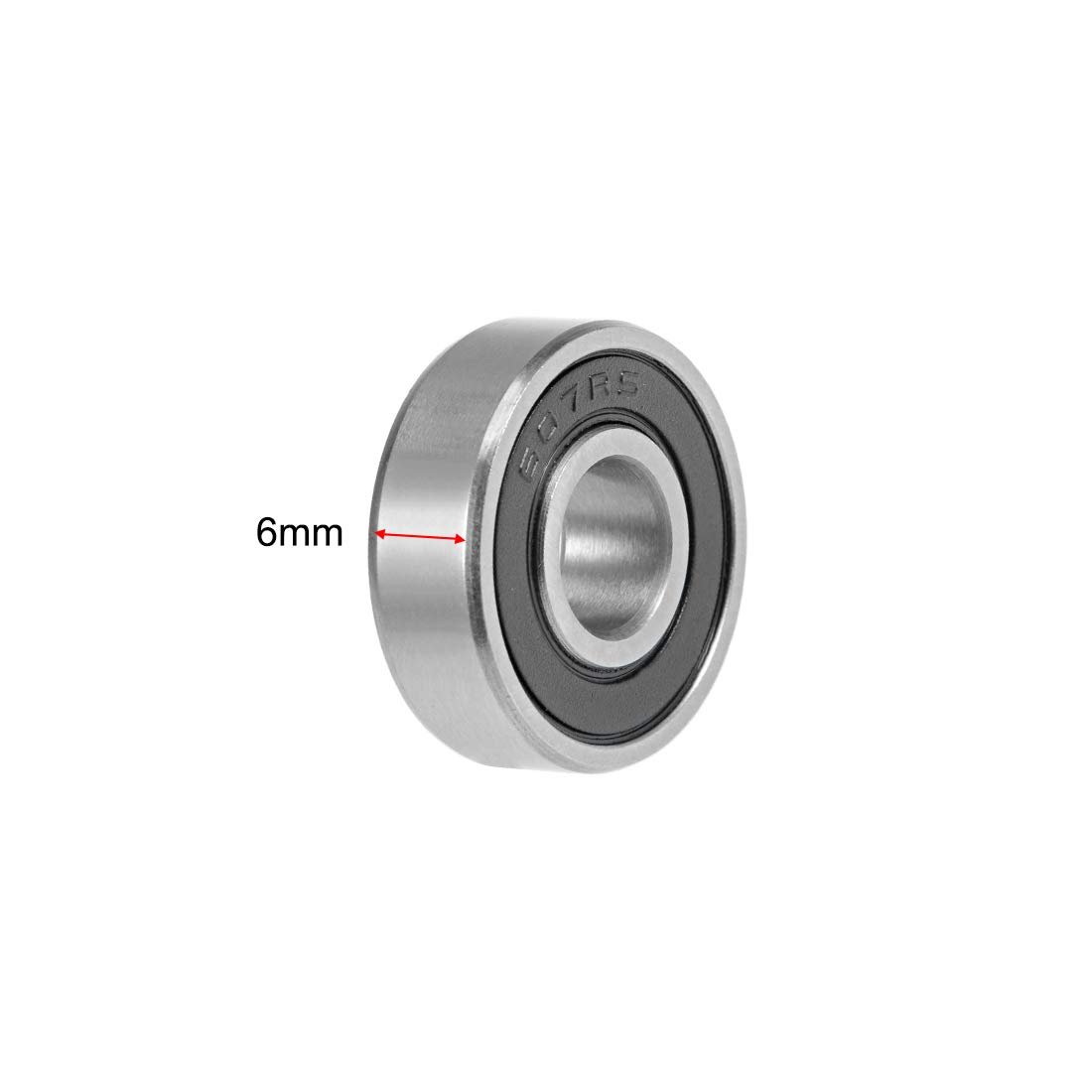 607-2rs Deep Groove Ball Bearings 7mm X 19mm 6mm Double Sealed Chrome Steel Z2 2pcs
