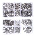 Hilitchi 420pcs M2 M3 Stainless Steel Hex Socket Head Cap Screws Nuts Assortment Kit With Box 304 