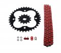 Fits Honda Trx250r 250r 520-92 Red O Ring Chain Sprocket Black 13 36