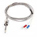 K Type Thermocouple Temperature Controller Sensor Probe 0 To 600 Degrees Celsius 1 5m 4 9ft Length 4mm Diameter Fiberglass 