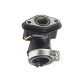 Carburetor Intake Manifold For Gy6 50cc Moped Scooter Atv Go Kart 90 Degrees Bend With Air Injection Pipe Fits To 150cc Chinese 