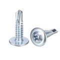 50pcs 10x3 4 Phillips Head Self Tapping Screws Carbon Steel Drilling Flat High-strength Quick Wood Screw For Metal Plastic Blue 