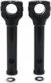 Motorcycle Black 8 Risers 1 25 Handlebar Top Clamps For H-d Dyna Street Bob Softail Sport Glide P N Tghd-hbs014-a -cd 