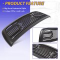 Front Hood Bumper Grille Grill For 2010-2018 Dodge Ram 2500 3500 4500 Replacement Shell Big Horn Horizontal Style Black W O
