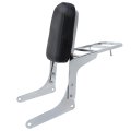 Sissy Bar With Luggage Rack Pad For Honda Cmx250 Ca250 Motorcycle Backrest Replacement Cmx250c All Year Iron And Synthetic 