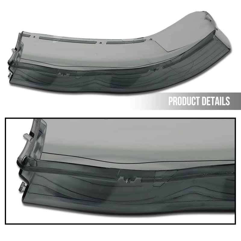 Chrome Housing Amber Corner Headlight Lamps Cover Smoke For 2002-2005 Dodge Ram 1500 And 2003-2005 2500 3500 55077121af