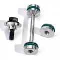 Billet Aluminum Oil Diverter Barbell With Double O Rings Tube Hold Down And Front Gallery Plug For Gm Ls Engines Better Sealing 