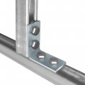 12 Pack 4 Hole L Shaped 90 Degree Connector Bracket For All 1-5 8 Strut Channel Heavy Duty Electro-galvanized