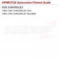 Vipmotoz Full Led Strips Sequential Front Turn Signal Lamps Corner Lights Compatible With 1994-1997 Chevrolet S10 1995-1997
