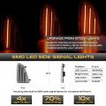 Vipmotoz Full Led Strips Sequential Front Turn Signal Lamps Corner Lights Compatible With 1994-1997 Chevrolet S10 1995-1997