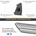 Vipmotoz Full Led Strips Sequential Front Turn Signal Lamps Corner Lights Compatible With 1994-1997 Chevrolet S10 1995-1997